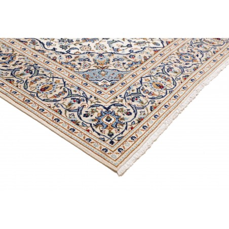Tappeto Kashan Persia bianco grigio 200x295