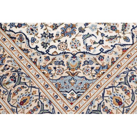 Tappeto Kashan Persia bianco grigio 200x295