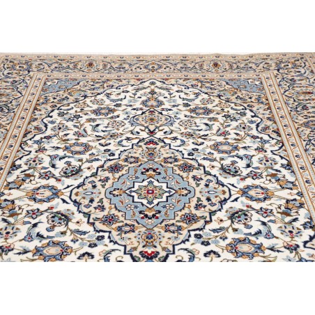 Tappeto Kashan Persia bianco grigio 200x295