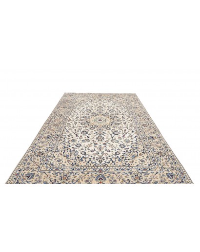 Tappeto Kashan Persia bianco grigio 200x295