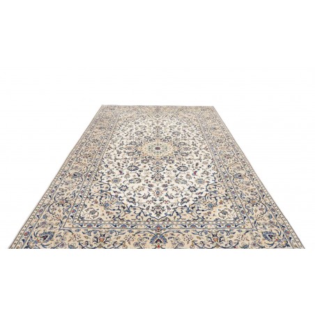 Tappeto Kashan Persia bianco grigio 200x295