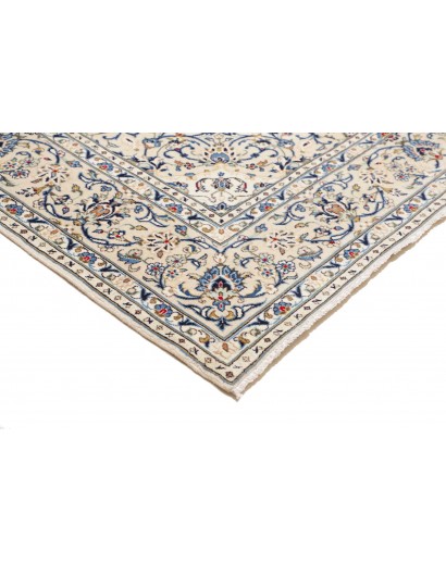Tappeto Kashan Persia bianco grigio 200x295