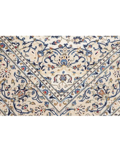 Tappeto Kashan Persia bianco grigio 200x295