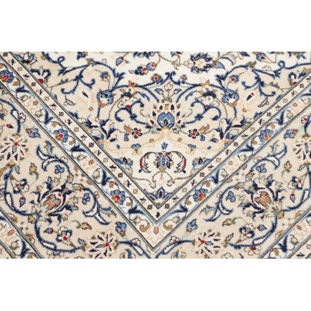 Tappeto Kashan Persia bianco grigio 200x295