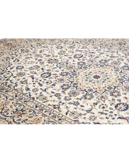 Tappeto Kashan Persia bianco grigio 200x295