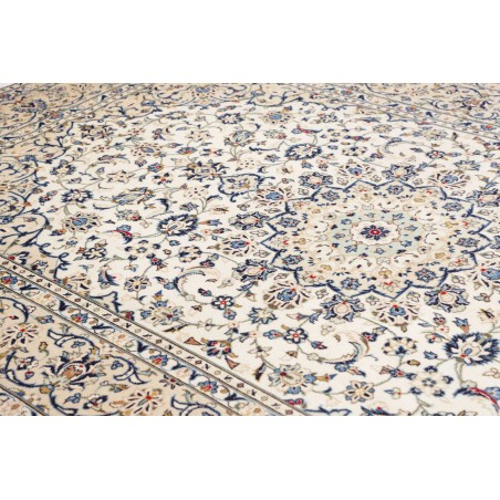 Tappeto Kashan Persia bianco grigio 200x295