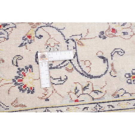 Tappeto Kashan Persia bianco grigio 200x295