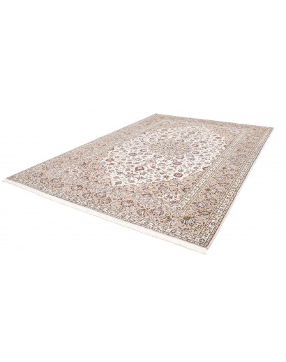 Tappeto Kashan Persia bianco grigio 240x345