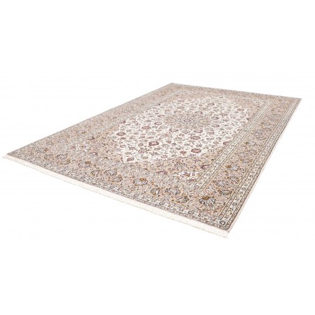 Tappeto Kashan Persia bianco grigio 240x345