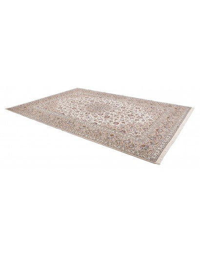 Tappeto Kashan Persia bianco grigio 240x345