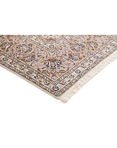 Tappeto Kashan Persia bianco grigio 240x345
