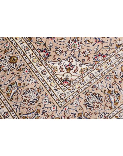 Tappeto Kashan Persia bianco grigio 240x345