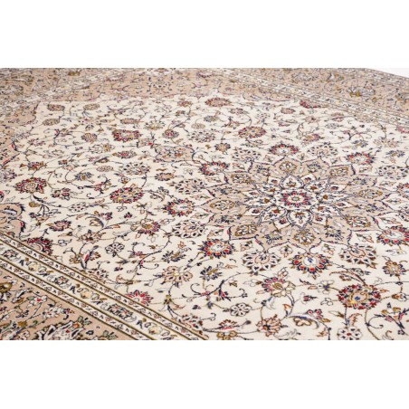 Tappeto Kashan Persia bianco grigio 240x345