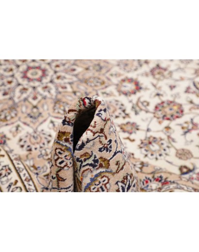 Tappeto Kashan Persia bianco grigio 240x345