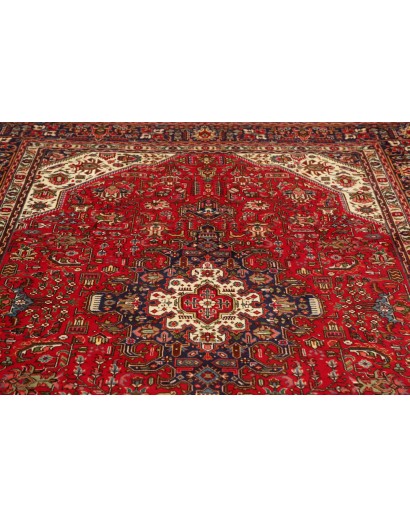 Tappeto Tabriz Persia marrone giallo 200x290