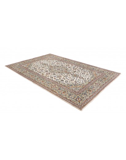 Tappeto Kashan Persia bianco grigio 192x285