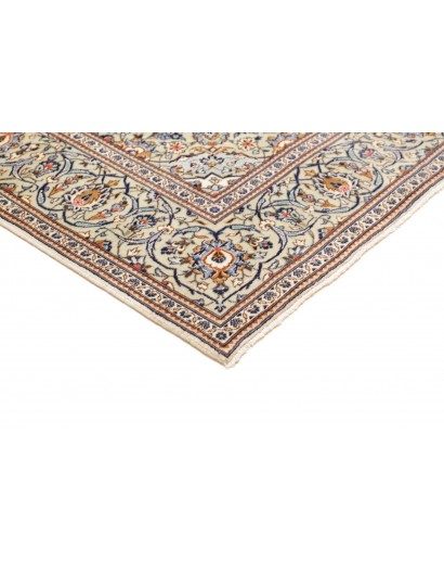 Tappeto Kashan Persia bianco grigio 192x285