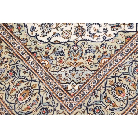 Tappeto Kashan Persia bianco grigio 192x285