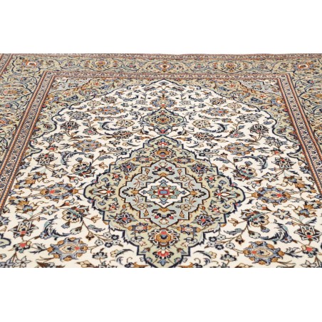 Tappeto Kashan Persia bianco grigio 192x285