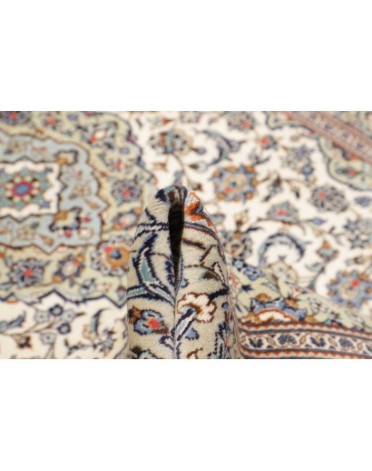 Tappeto Kashan Persia bianco grigio 192x285