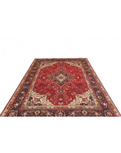 Tappeto Tabriz Persia marrone giallo 200x300