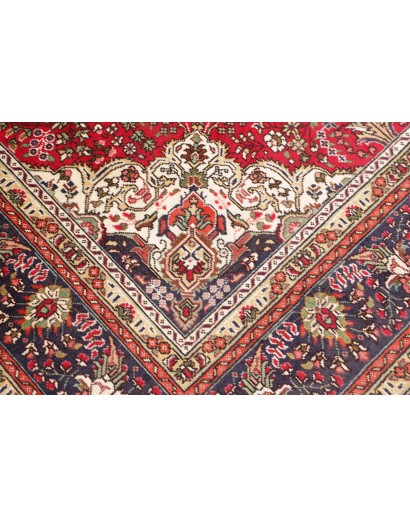 Tappeto Tabriz Persia marrone giallo 200x300