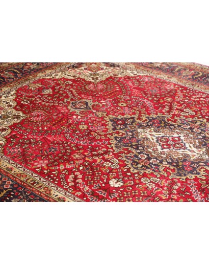 Tappeto Tabriz Persia marrone giallo 200x300