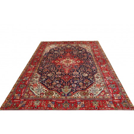 Tappeto Tabriz Persia marrone azzurro 197x292