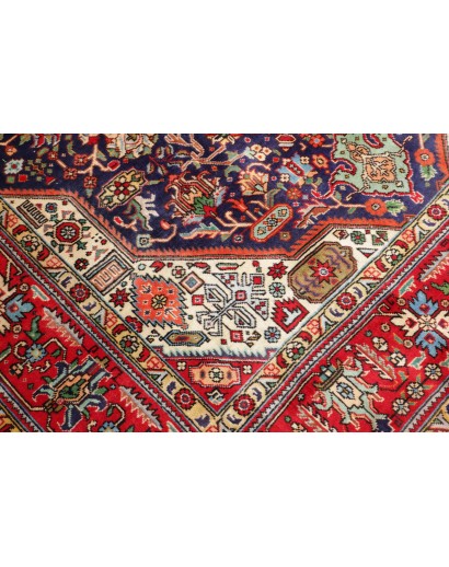 Tappeto Tabriz Persia marrone azzurro 197x292
