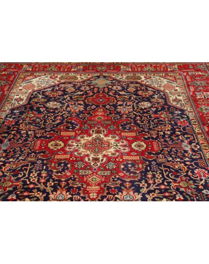 Tappeto Tabriz Persia marrone azzurro 197x292