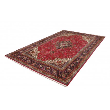 Tappeto Tabriz Persia marrone beige 202x303