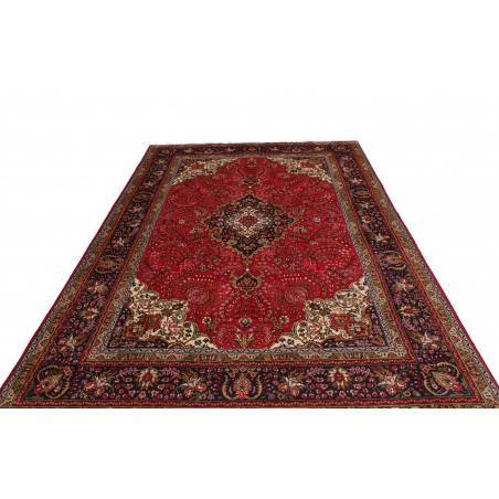Tappeto Tabriz Persia marrone beige 202x303
