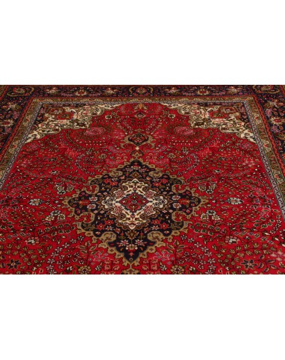 Tappeto Tabriz Persia marrone beige 202x303