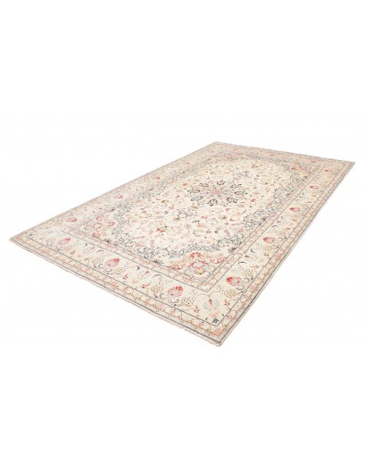 Tappeto Kashan Persia bianco grigio 195x300