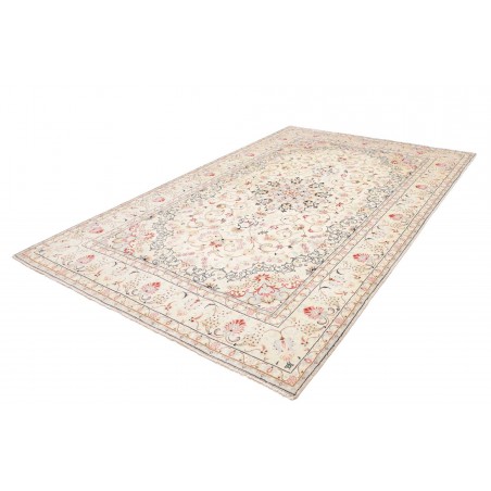 Tappeto Kashan Persia bianco grigio 195x300