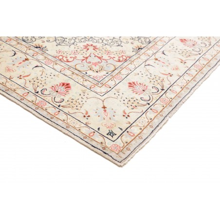 Tappeto Kashan Persia bianco grigio 195x300