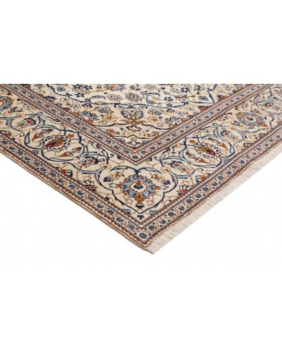 Tappeto Kashan Persia bianco azzurro 198x300