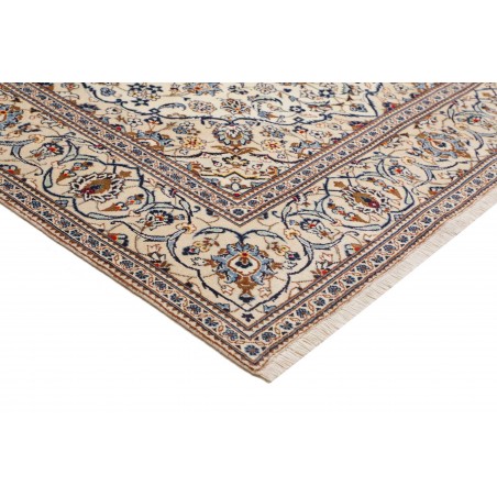 Tappeto Kashan Persia bianco azzurro 198x300