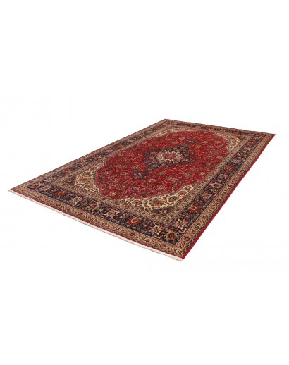 Tappeto Tabriz Persia marrone rosso 200x305