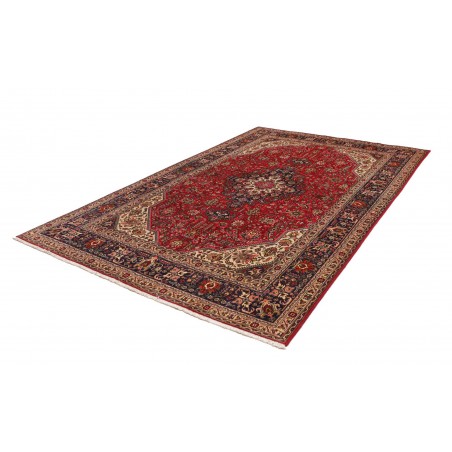 Tappeto Tabriz Persia marrone rosso 200x305