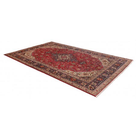 Tappeto Tabriz Persia marrone rosso 200x305