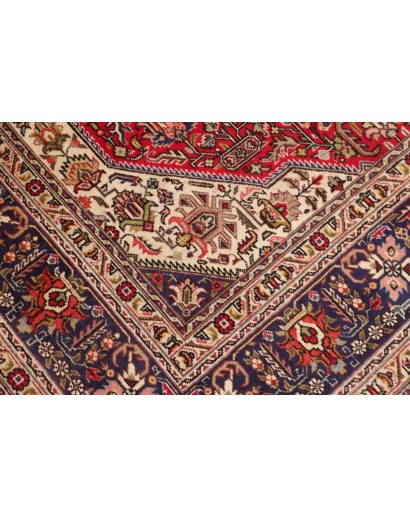 Tappeto Tabriz Persia marrone rosso 200x305