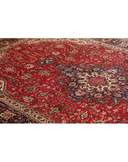 Tappeto Tabriz Persia marrone rosso 200x305