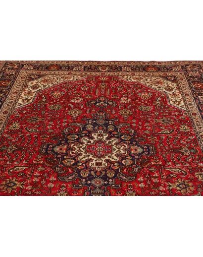 Tappeto Tabriz Persia marrone rosso 200x305