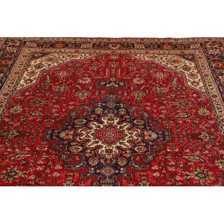 Tappeto Tabriz Persia marrone rosso 200x305