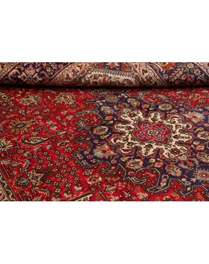 Tappeto Tabriz Persia marrone rosso 200x305