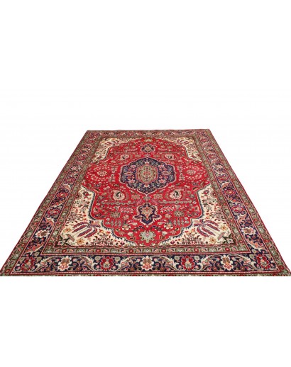 Tappeto Tabriz Persia marrone giallo 200x300