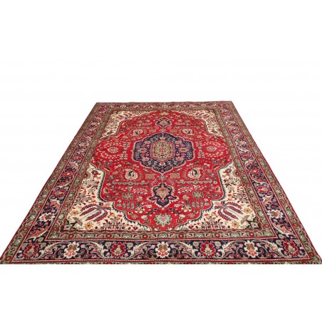 Tappeto Tabriz Persia marrone giallo 200x300
