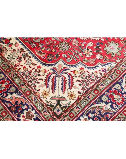 Tappeto Tabriz Persia marrone giallo 200x300