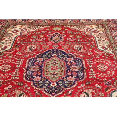 Tappeto Tabriz Persia marrone giallo 200x300